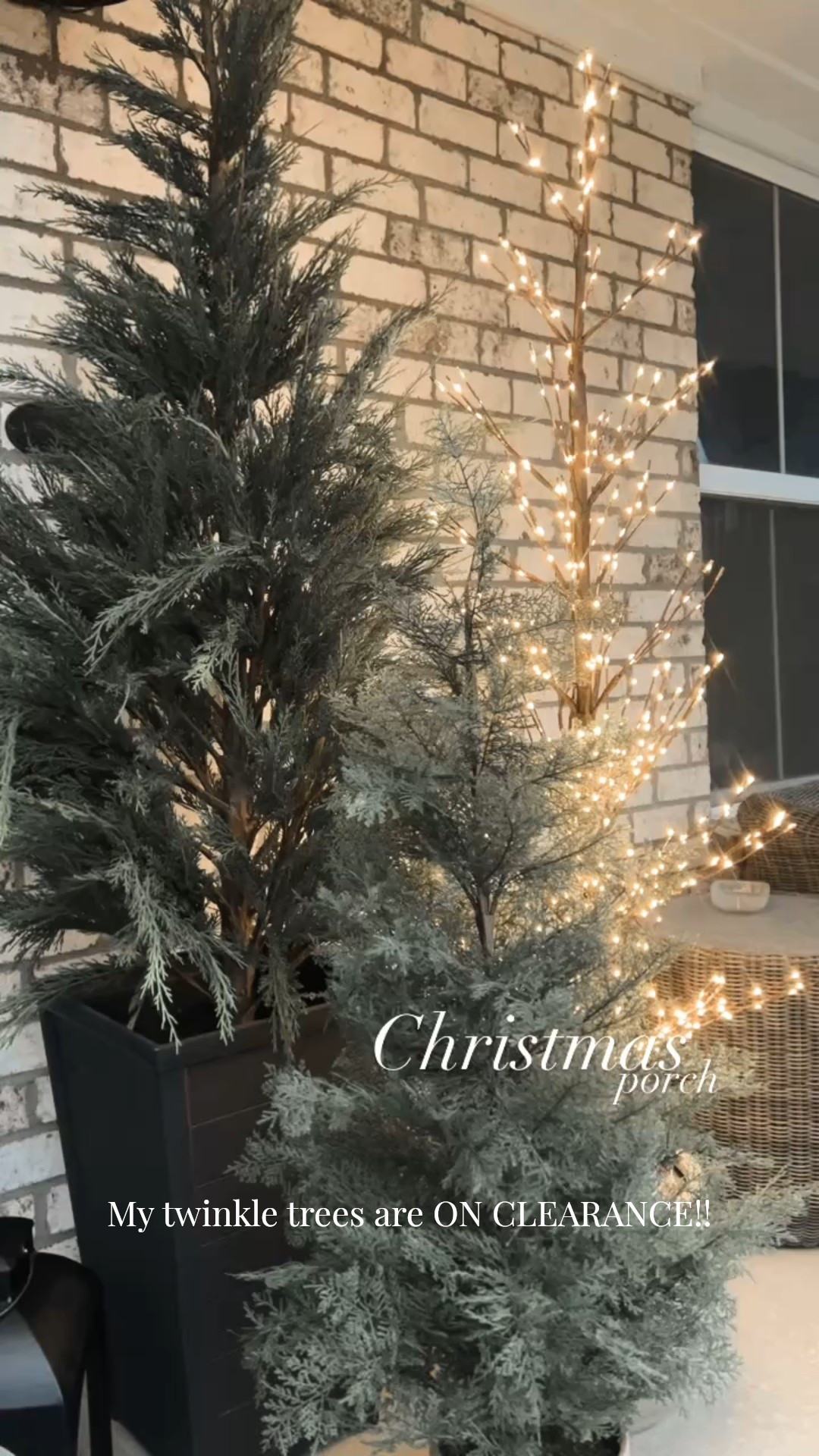 My twinkle trees are ON CLEARANCE!! I bought mine after the holidays a couple years ago & saved tons! Save now & store away for next Christmas!

Christmas Decor | Winter Decor | Faux Trees | Porch Styling

#LTKSeasonal #LTKSaleAlert #LTKHome