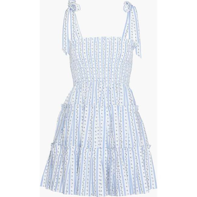Hill House Home | The Ribbon Charlotte Nap Dress - (Blue Petal Stripe, Size Small) | Maisonette | Maisonette