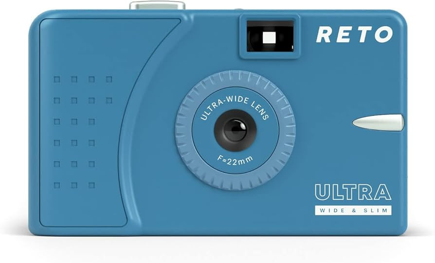RETO Ultra Wide and Slim 35mm Reusable Daylight Film Camera - 22mm Wide Lens, Focus Free, Light W... | Amazon (US)