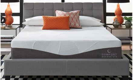 Comfort Essentials Plus 12" Custom Comfort Gel Memory Foam Mattress | Groupon