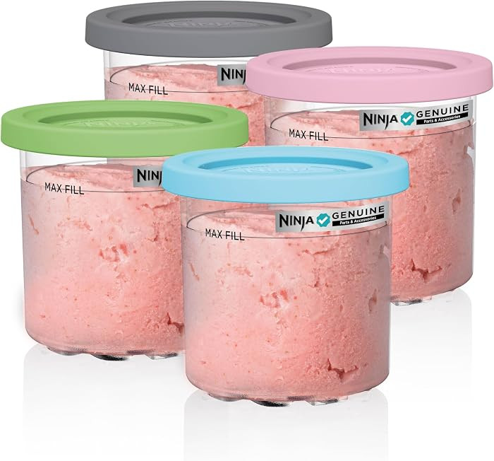 Ninja® CREAMi® Original Pints 4 Pack, Compatible with NC299AMZ & NC300s Series CREAMi® Ice Cre... | Amazon (US)