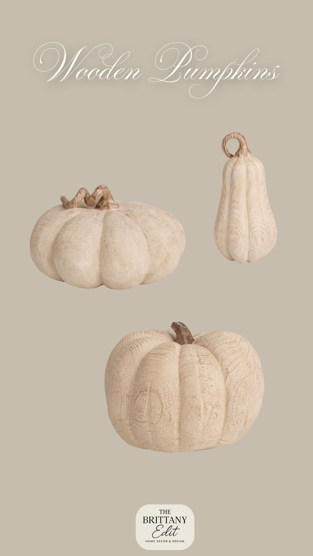 These stunning faux wooden pumpkins add a subtle pop of fall to any space in your home!🤎

#LTKSeasonal #LTKHome #LTKFindsUnder50