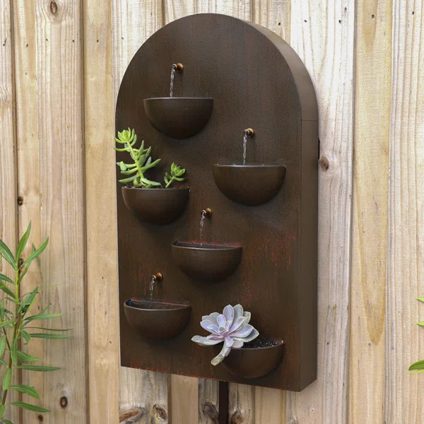 Salazar Metal Indoor/Outdoor Wall Fountain | Wayfair North America