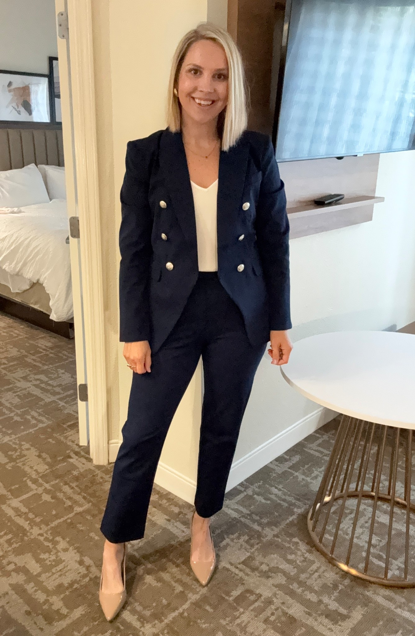 Trial day 1 look 

Size 6 blazer, size 6 pants, and size small tank. 

Workwear, mom style, work style, over 40, lawyer outfit 

#LTKWorkwear #LTKOver40 #LTKootd