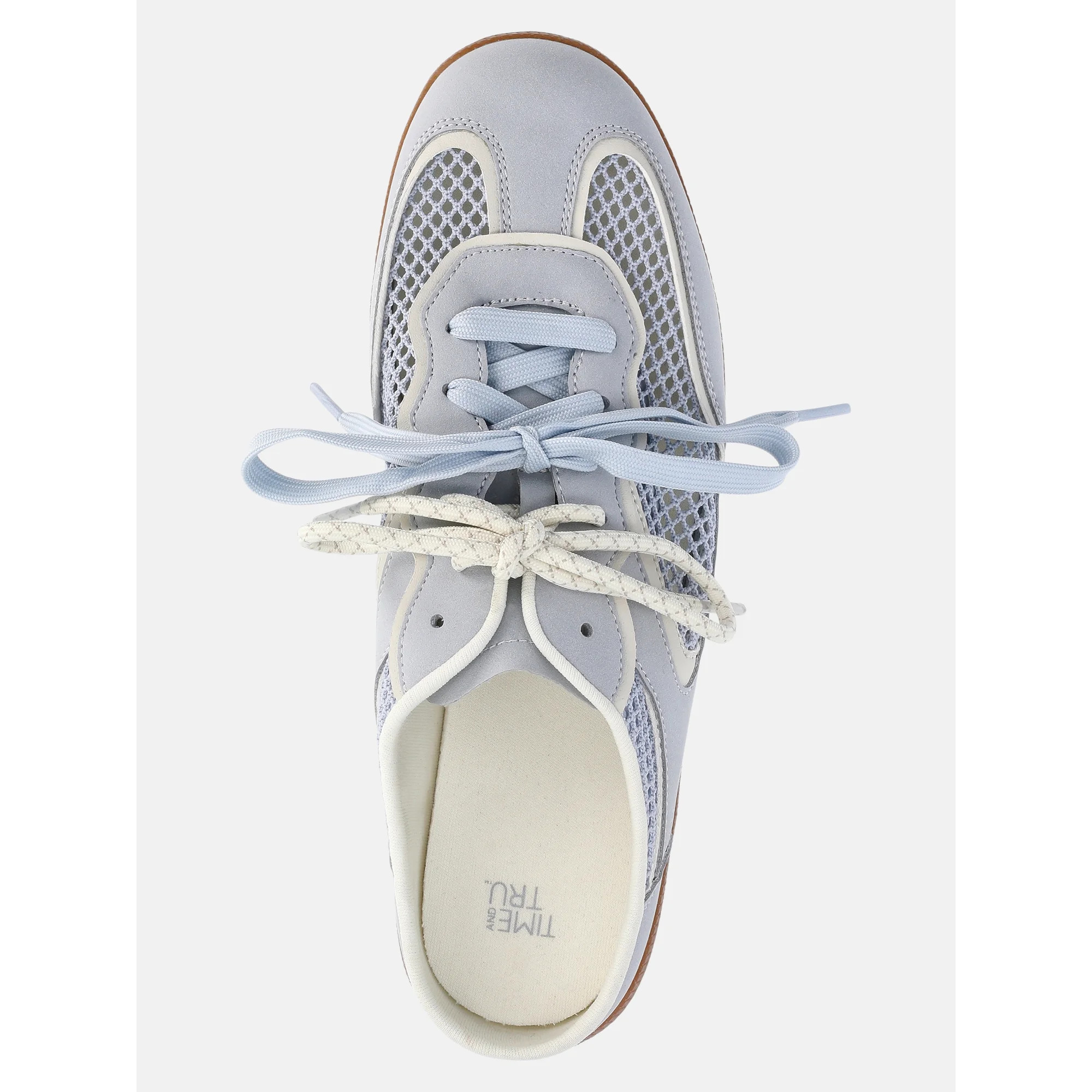 Time and Tru Women's Lace Up Mesh Mule Sneakers | Walmart (US)