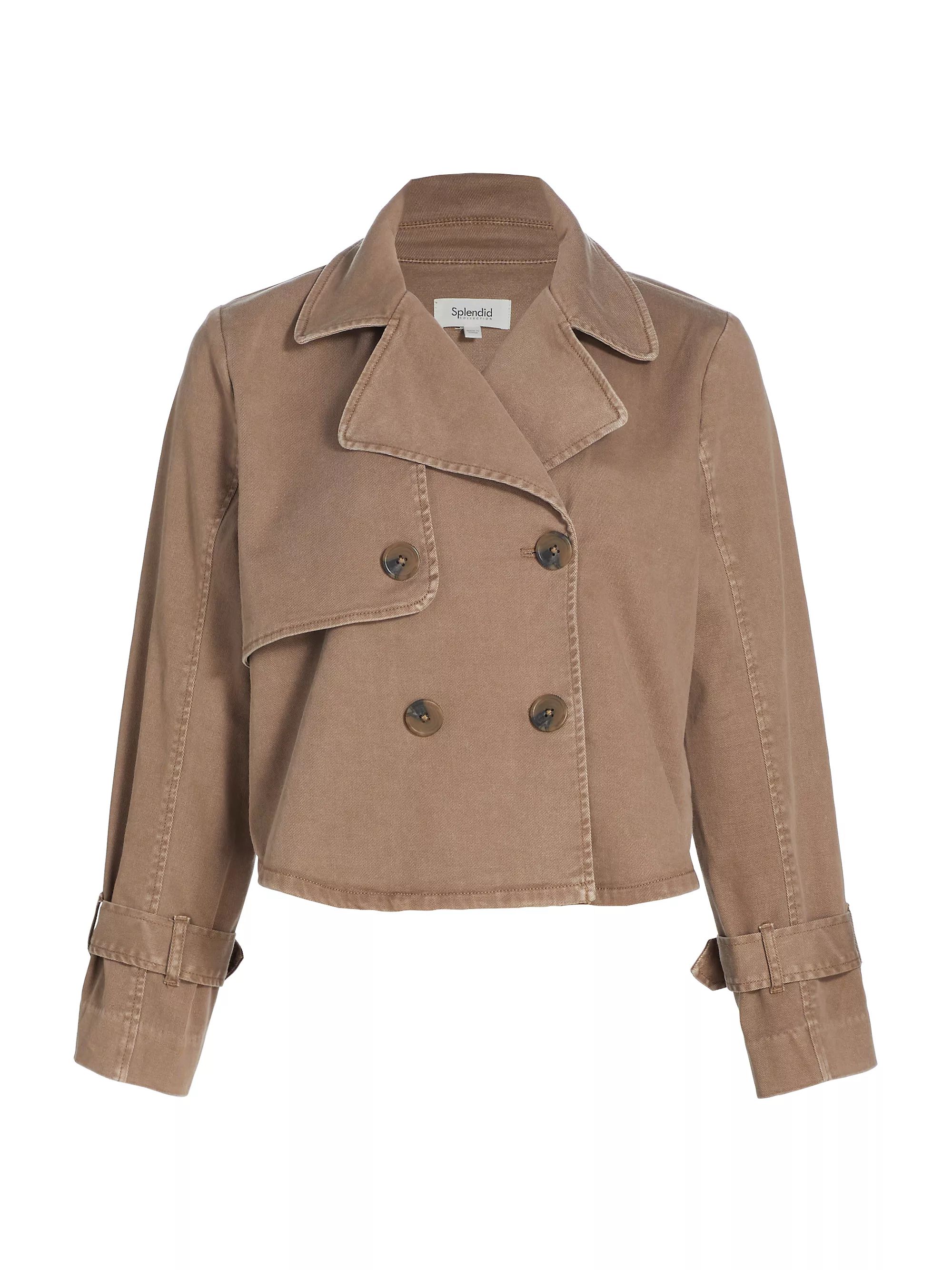 Portia Double-Breasted Crop Jacket | Saks Fifth Avenue