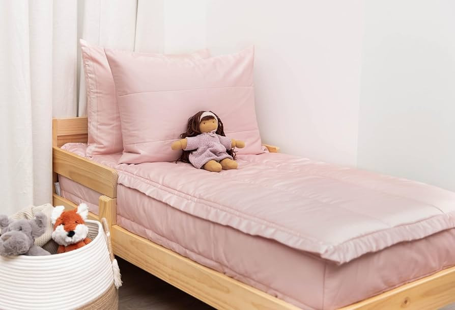 Beddy's Pink All-in-One Zipper Bedding Set - Minky Lined - Toddler | Amazon (US)