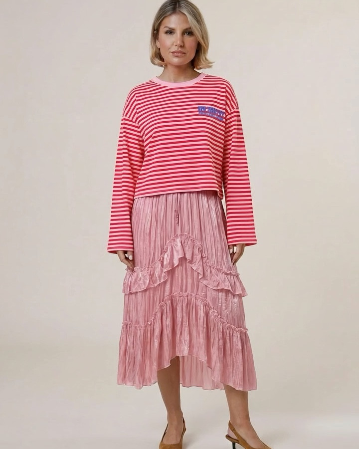 Streifen & Midi Rock 🩷
#stylemix #polo #midiskirt #zaranew

#LTKeurope #LTKspring #LTKdeutschland