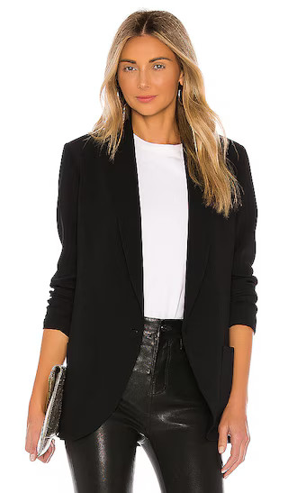 Shawl Collar Blazer in Ivory | Revolve Clothing (Global)