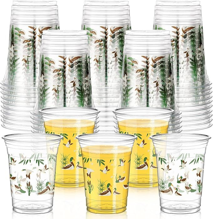 50 Pcs 16 oz Mallard Duck Cups for Mallard Duck Party Decorations Mallard Duck Baby Shower Cups P... | Amazon (US)