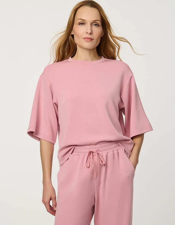 Relaxed Scuba Drop-Shoulder Tee | Bernardo Fashions