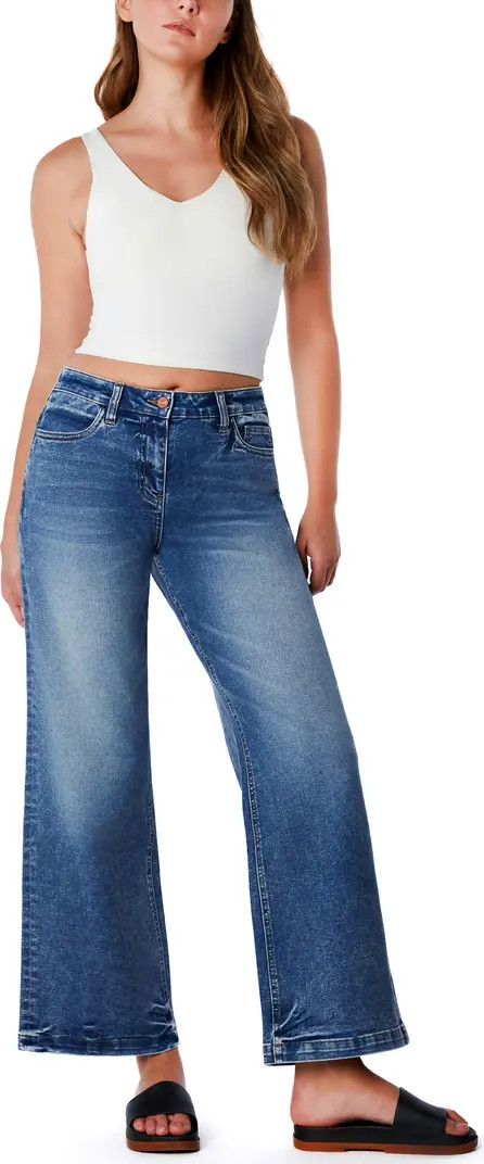 Clever High Waist Wide Leg Jeans | Nordstrom