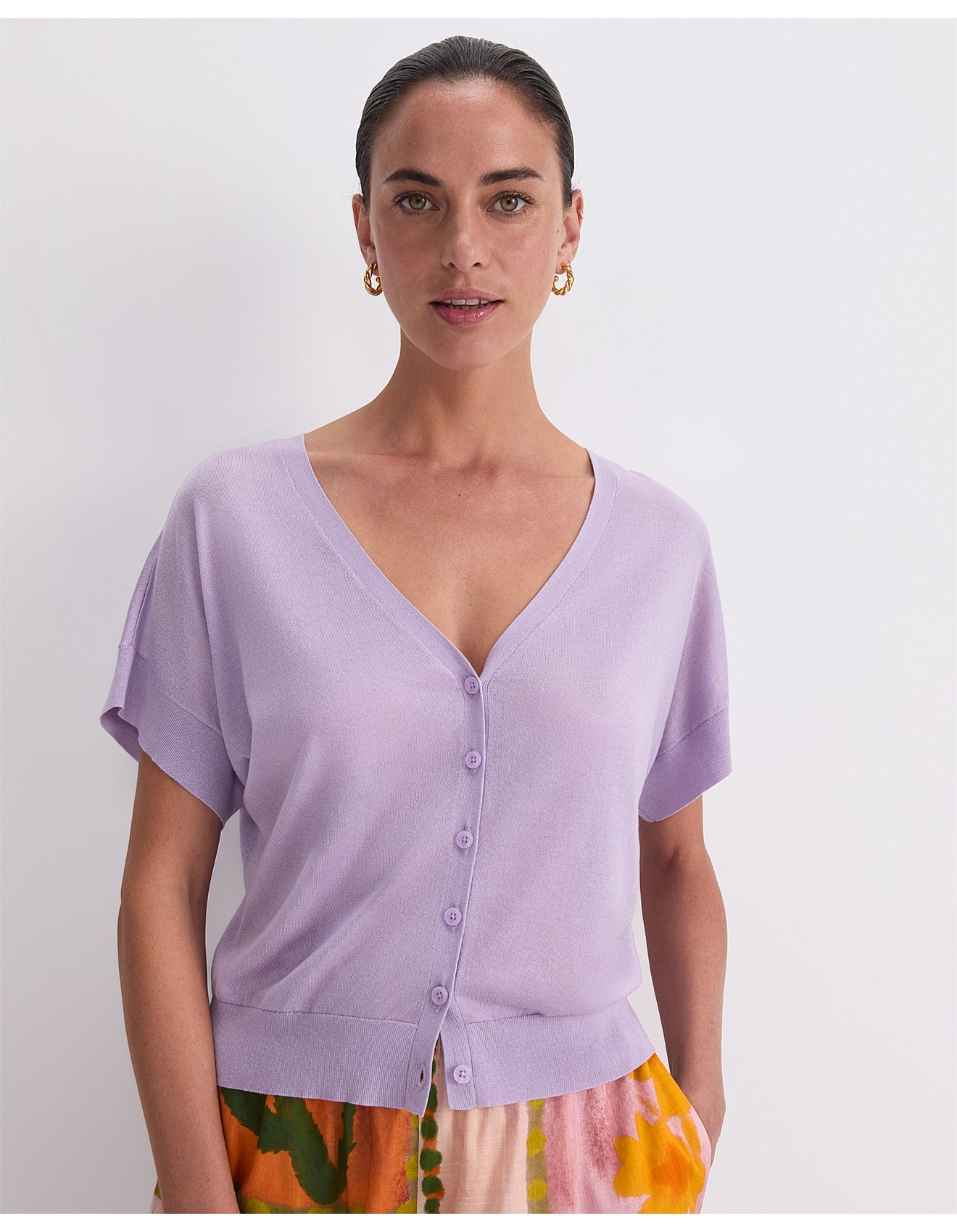 SILK BLEND REVERSIBLE KNIT | David Jones (Australia & New Zealand)