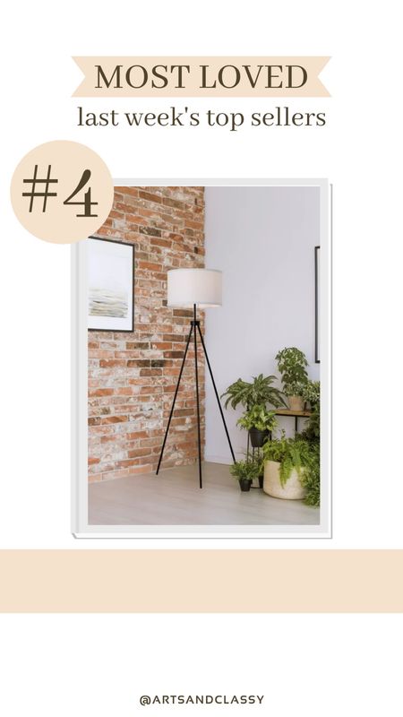 This tripod floor lamp is one of this week’s best sellers! It’s from Walmart and under $30!

#LTKfindsunder50 #LTKhome #LTKSeasonal