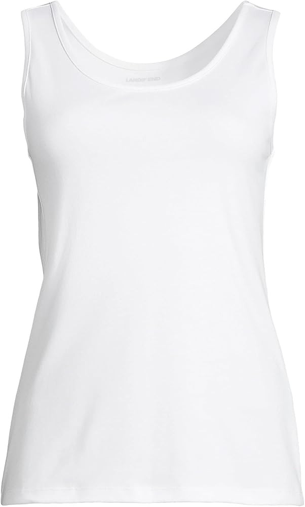 Lands' End Women's Cotton Tank Top | Amazon (US)