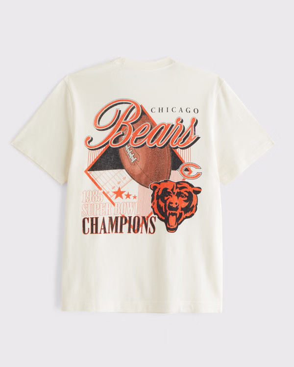 Men's Chicago Bears Graphic Tee | Men's Tops | Abercrombie.com | Abercrombie & Fitch (US)