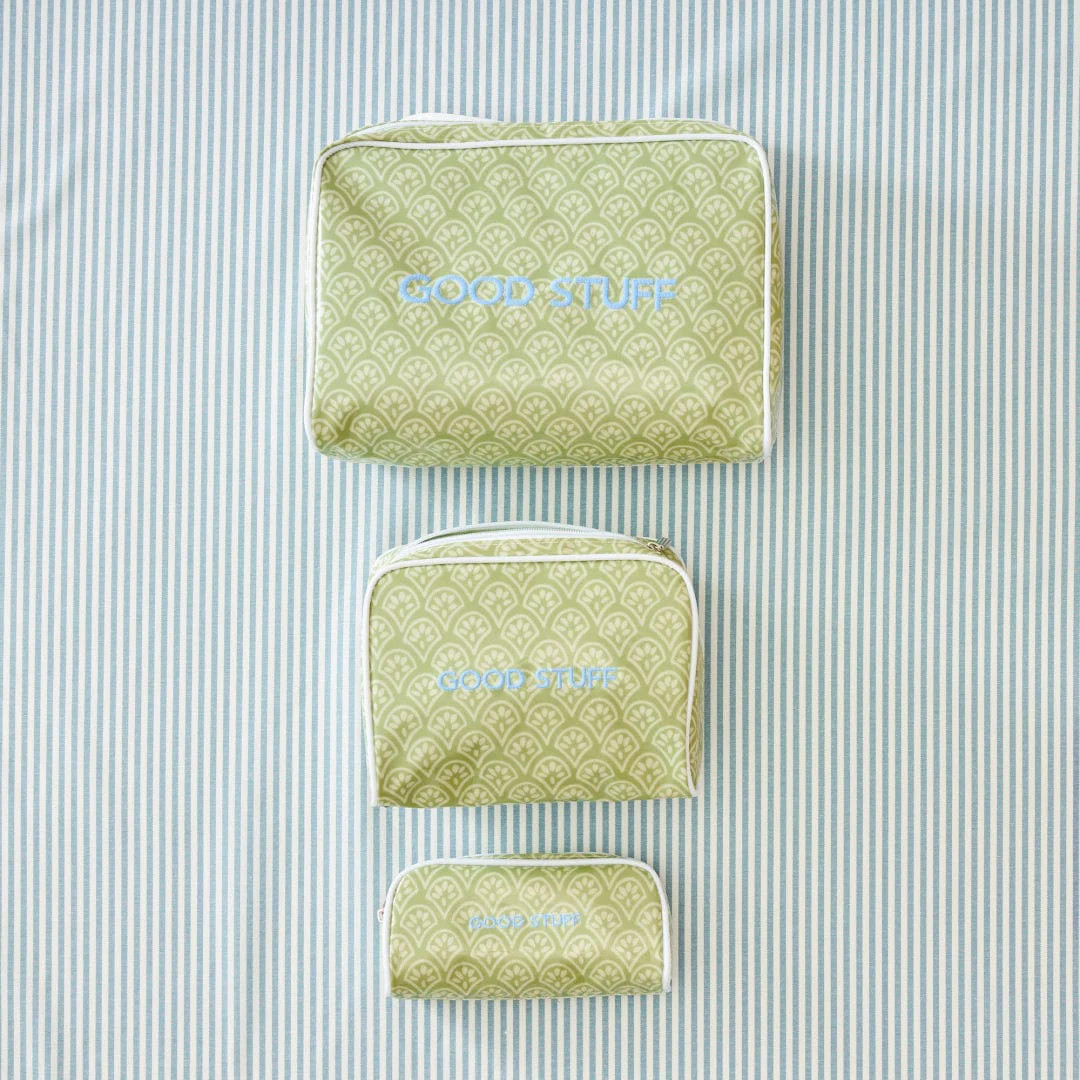 Patterned Toiletry Bag Trio (3 pieces) | Weezie Towels