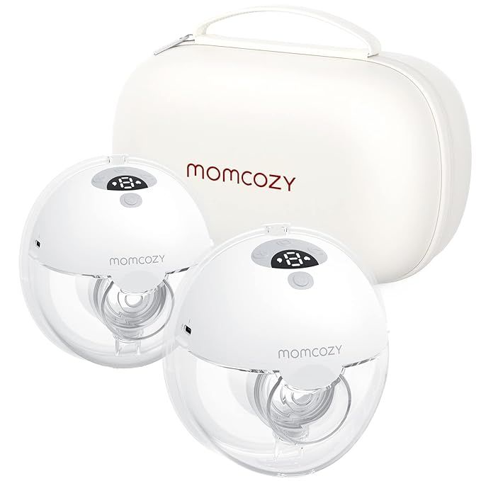 Momcozy M5 Hands Free Breast Pump, Double Wearable Breast Pump of Baby Mouth Double-Sealed Flange... | Amazon (US)