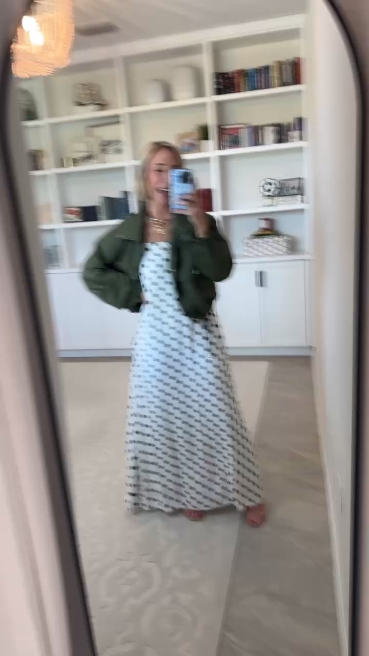 Amazon - lightweight fall jackets. Cropped Utility Jacket - size XL (bought the XL on accident, but I don't mind it). 20 colors. * White Polka Dot Maxi Dress - Size Small (could have done an XS). Code 20LESLIE for 20% off.

#LTKOver40 #LTKSeasonal #LTKPetite