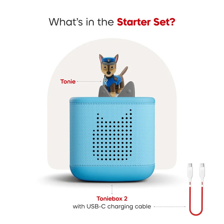 tonies Toniebox 2 Audio Player Bundle for Toddlers 12 Months+ with PAW Patrol Chase Tonie - Sky B... | Walmart (US)