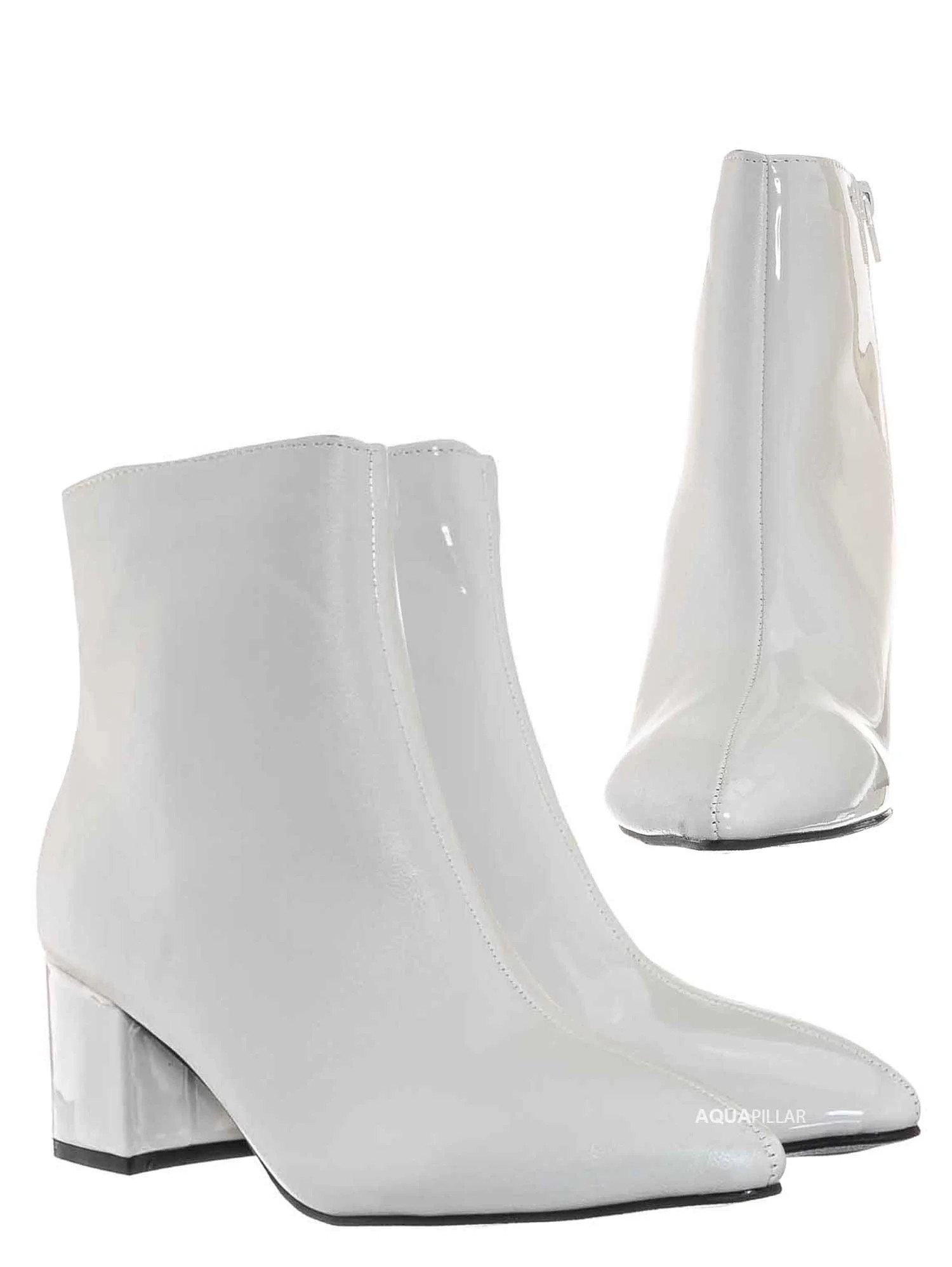 Pointed Toe Block Heel Dress Bootie - Women Chunky Heel Ankle Boots | Walmart (US)