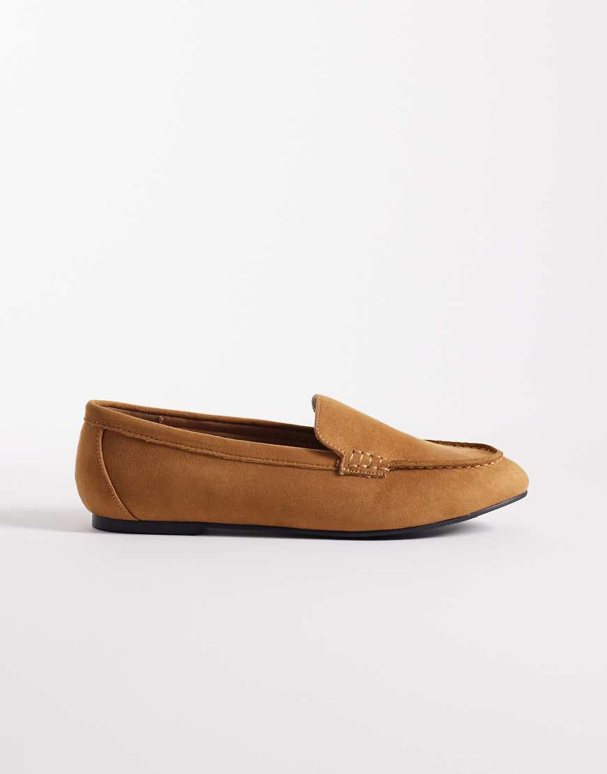 London Rebel Bailey loafers in black tan micro-Brown | ASOS (Global)
