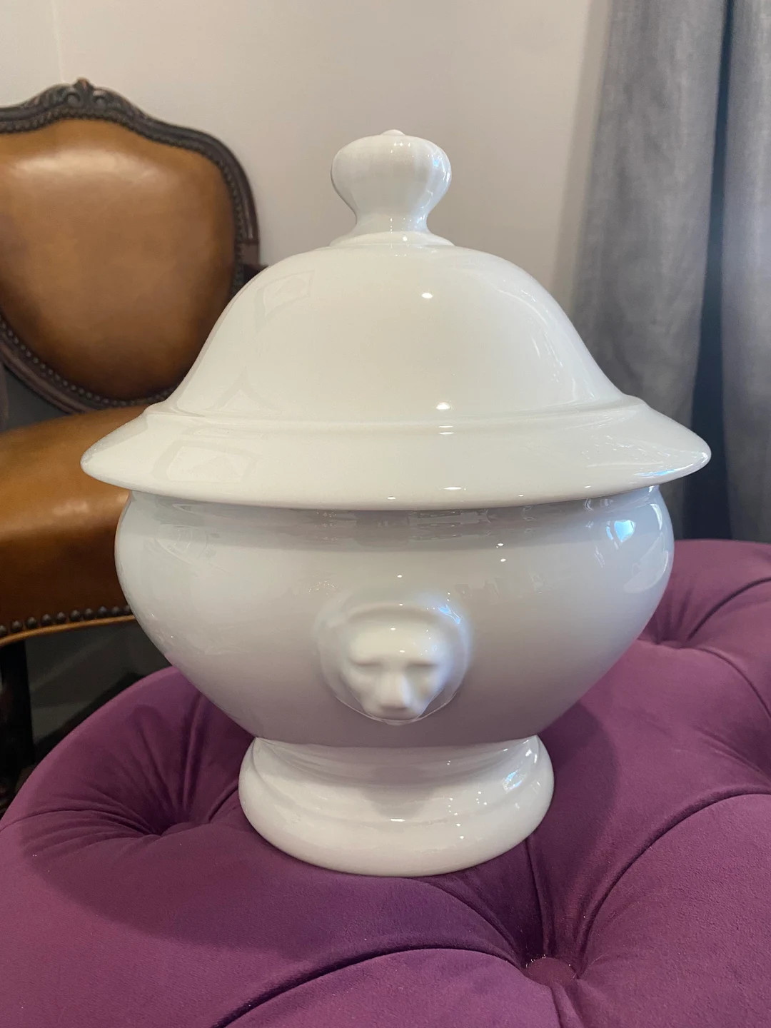 Vintage French Lions Head Tureen - Etsy | Etsy (US)