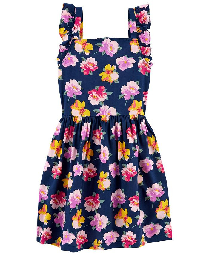 Big Girls Floral Poplin Dress | Macys (US)
