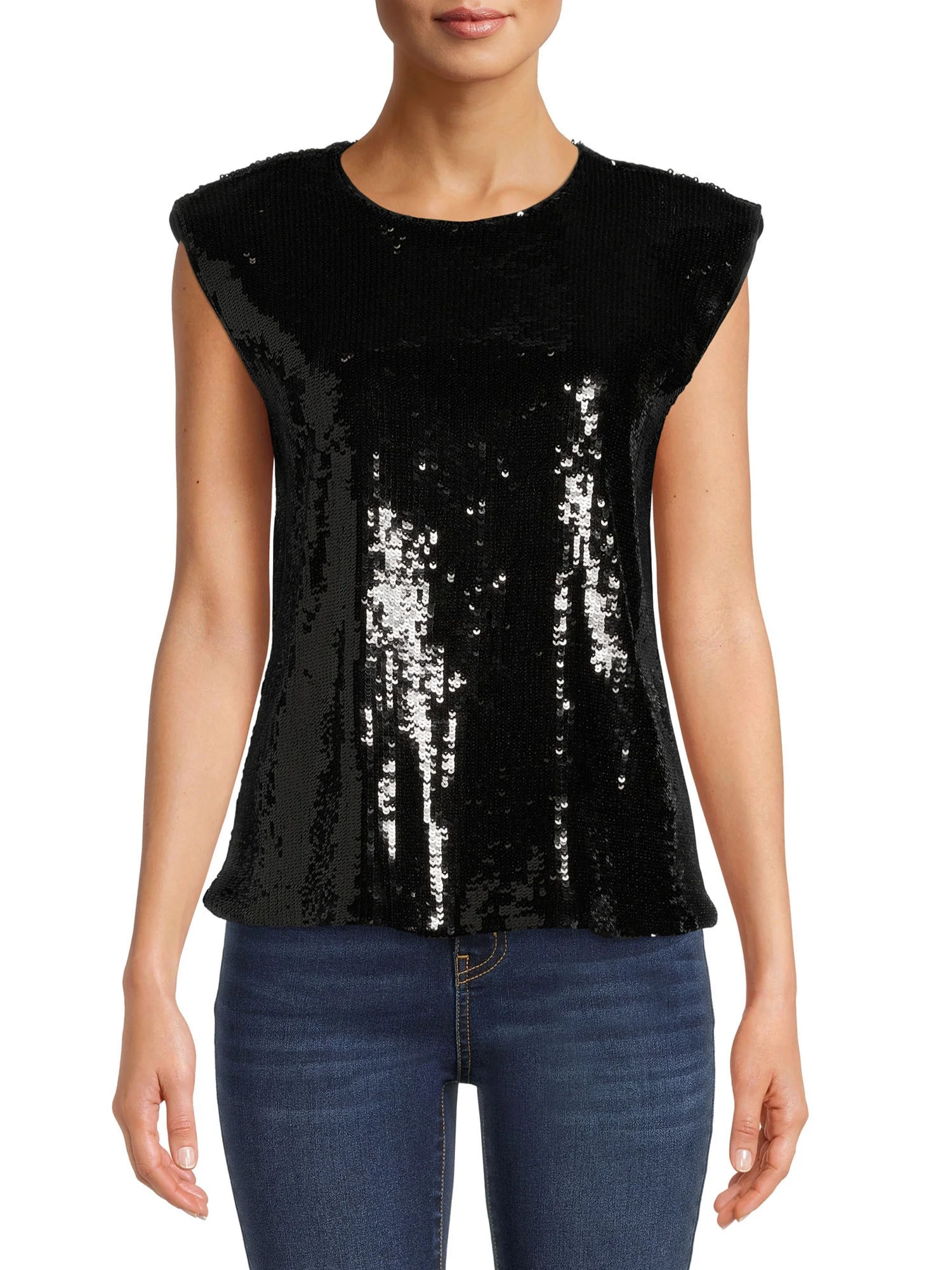 The Get Women's Sequin Top | Walmart (US)