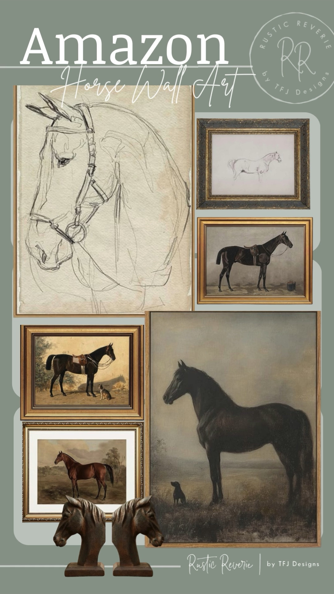 Equestrian wall art is always one of my favorites, so I’m linking some that I’ve had my eye on! 🖤 amazon creaor favorites prime shipping vintage inspired reproductions gold frame thrifting dogs traditional transitional french country pictures shelf decor curated collected home countryside cottage horse horseback riding farm ranch 

#LTKSaleAlert #LTKHome