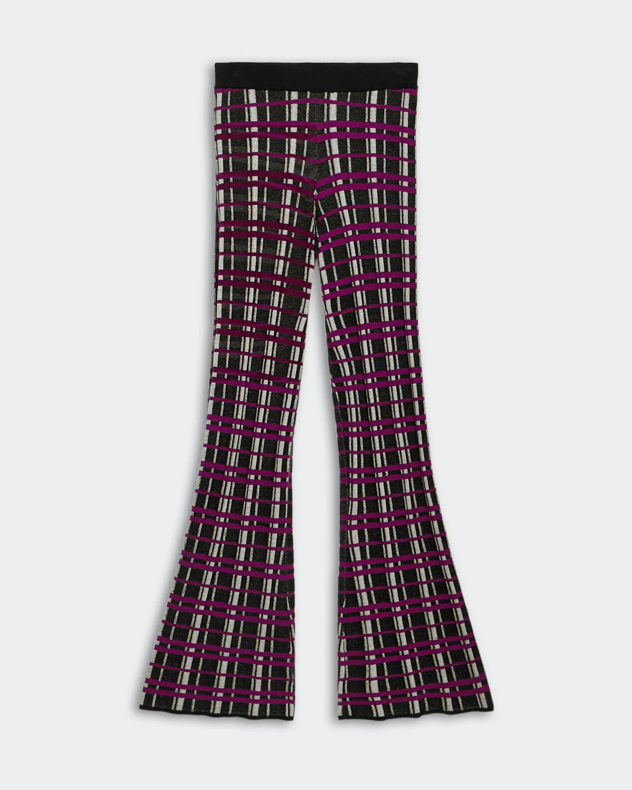 Plaid Flare Pant - Black Combo | Guest In Residence