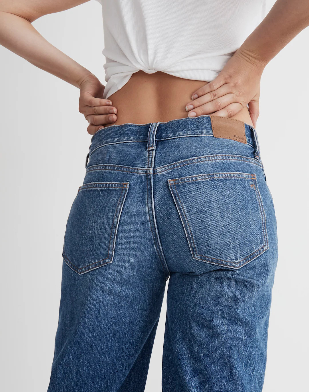 Low-Slung Straight Jeans in Duprey Wash | Madewell