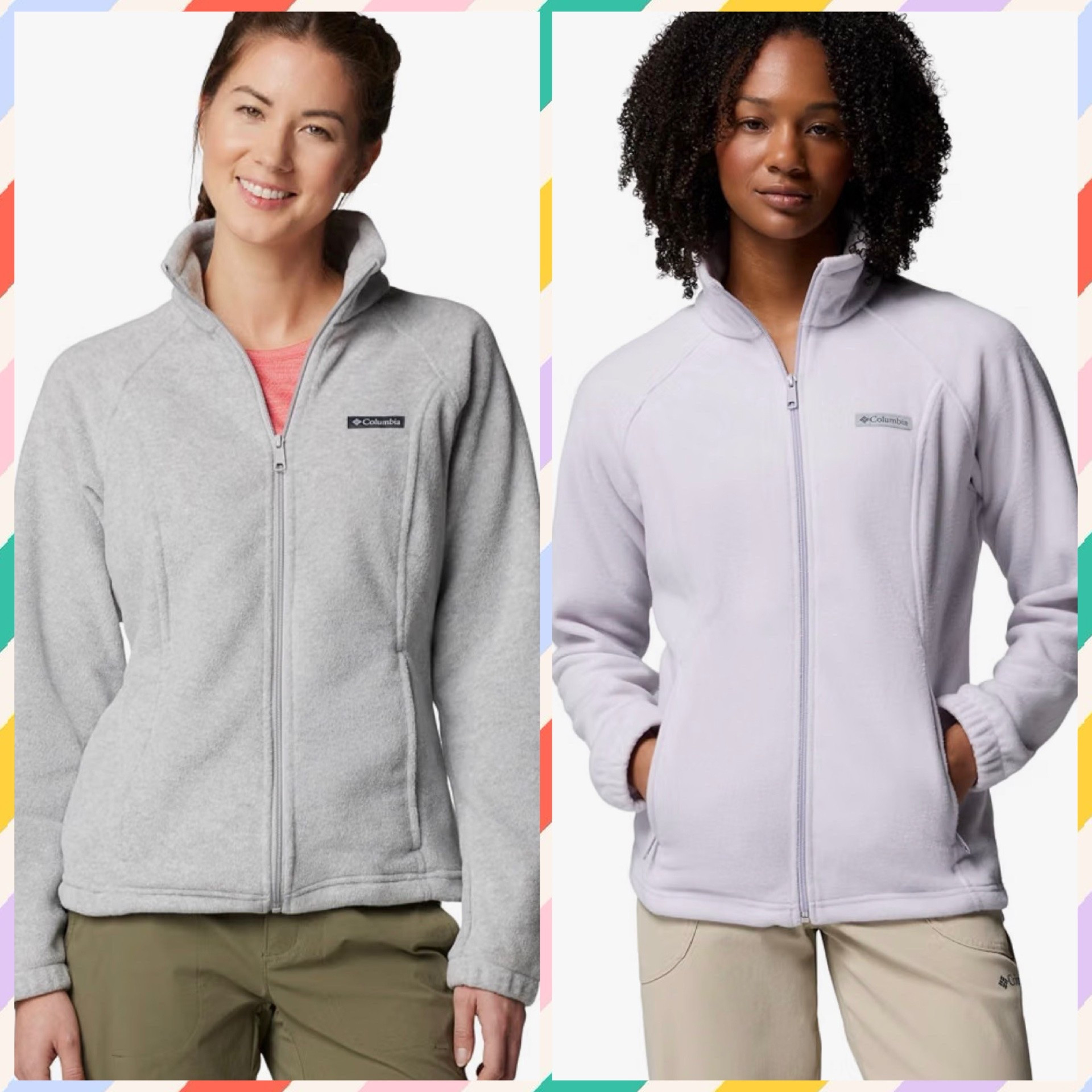 Columbia Fleece Zip Ups on sale for 50% off in Heather Gray & Lavender today at Amazon! Absolutely love these, and cannot recommend enough. Mine are staples in the cooler months - they can serve as a light jacket or a cozy layer. The zipper pockets are super handy as well.

#LTKSeasonal #LTKSaleAlert #LTKootd