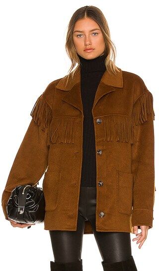 Zion Jacket in Brown | Revolve Clothing (Global)