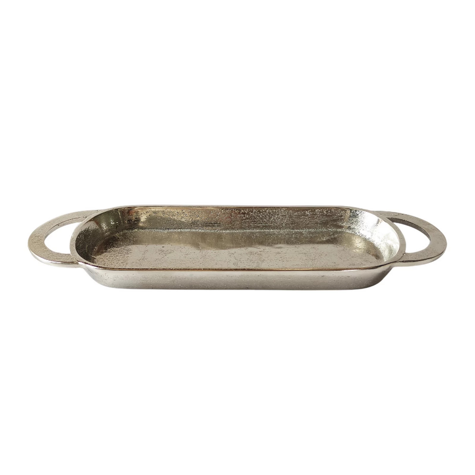 Everyday Decor Oblong Silver Metal Tray, Multi | Kohl's