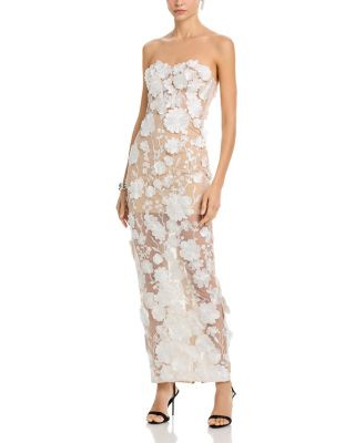 Long 3D Floral Gown - Exclusive | Bloomingdale's (US)