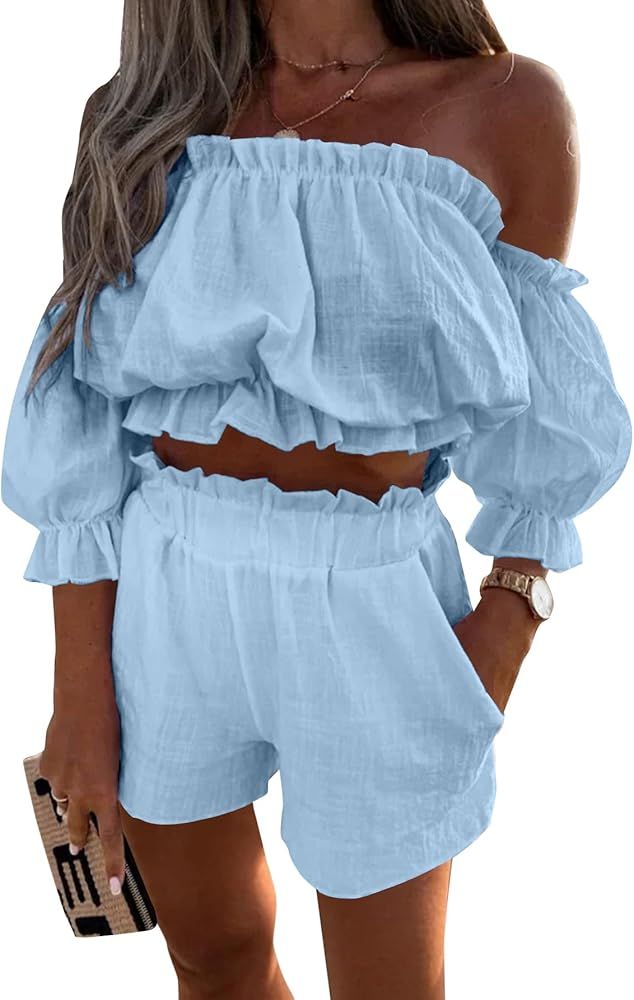 Vrtige Women's 2 Piece Outfits Off … curated on LTK