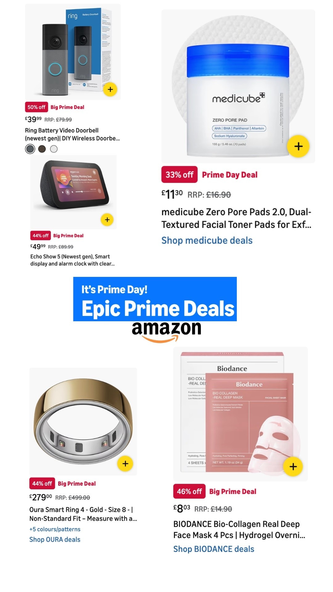 It’s Amazon prime! A week we love to see! Incredible incredible savings!!!!!

#LTKuk #LTKsale #LTKsummer