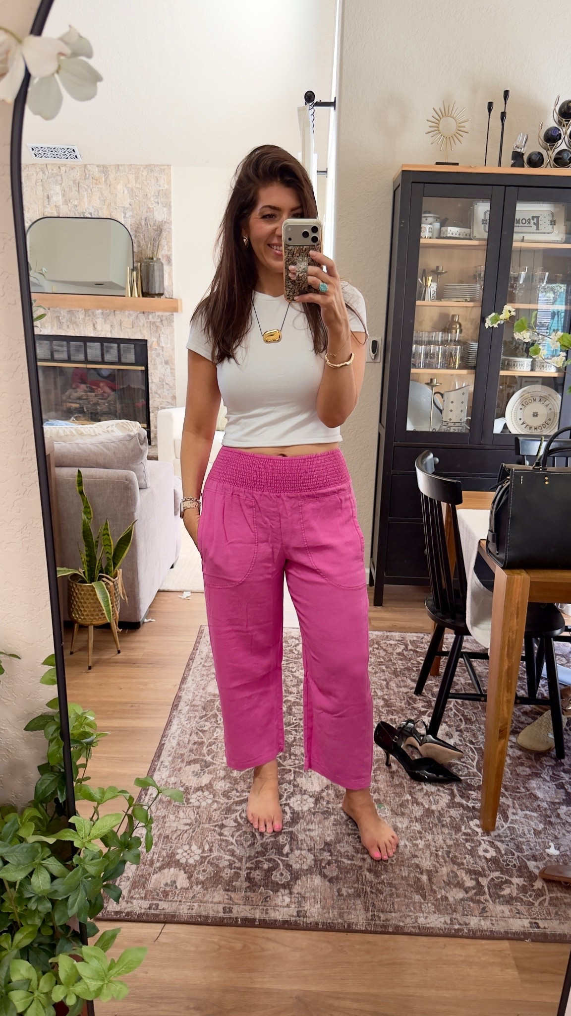 After work spring lounging
In a medium tee and medium linen pants- code MK20


#LTKOver40 #LTKTall #LTKMidsize