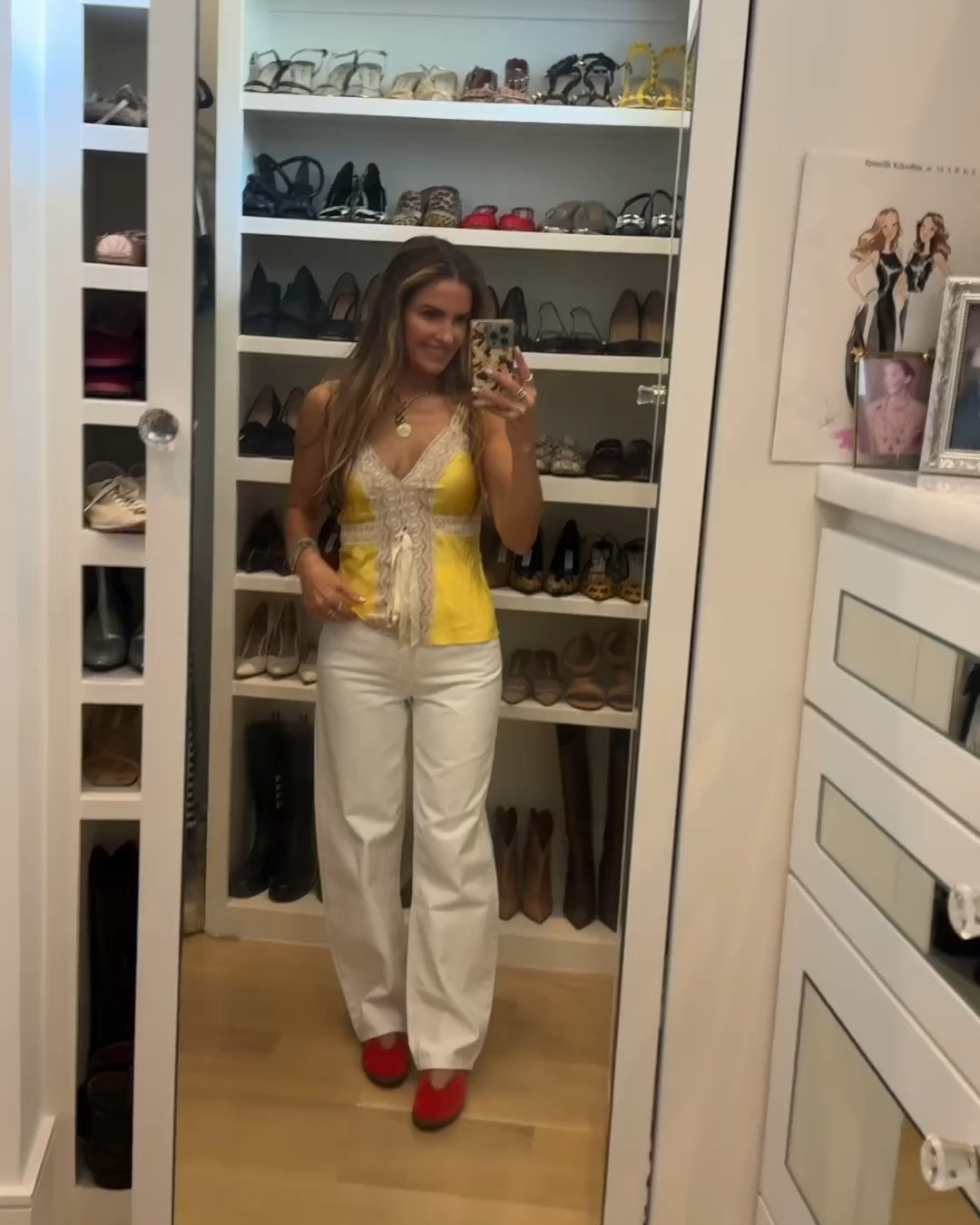 it was a day of a lifetime we’ll never forget seeing spain 🇪🇸 vs france 🇫🇷 in the world cup soccer semi-final match here in dallas! 

we were spaniards for a day & won 2-0! 

followed by celebrating my youngest a little early for her bday (bc she’s traveling) at our fav neighborhood sushi dallas✨

i’m wearing a stunning silk & lace tank (in small) that i own & love in several colors 

+ my fab white denim are 40 & 50% off depending on the color! 

has the perfect fit & look run tts wearing 25

& my velvet slippers too!

#LTKdayinmylife #LTKootd #LTKSaleAlert