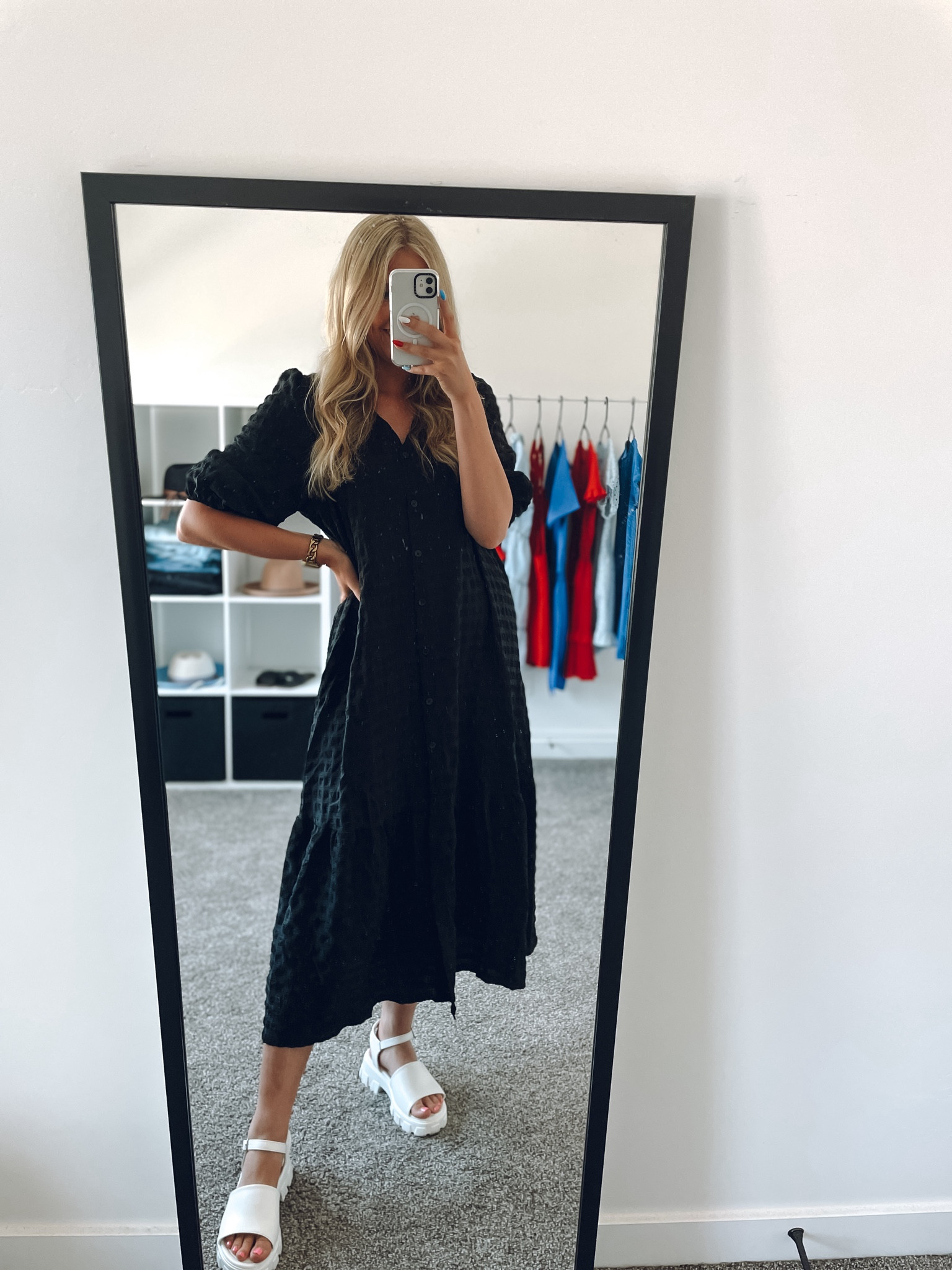 obsessed with this dress! Love the texture and love how comfortable it is! Had buttons going up and is true to size, I’m wearing size M and I’m 5’6”!

| dress | Walmart fashion | teacher outfit | work outfit | summer outfit 

#LTKFindsUnder50 #LTKSummerSales #LTKWorkwear