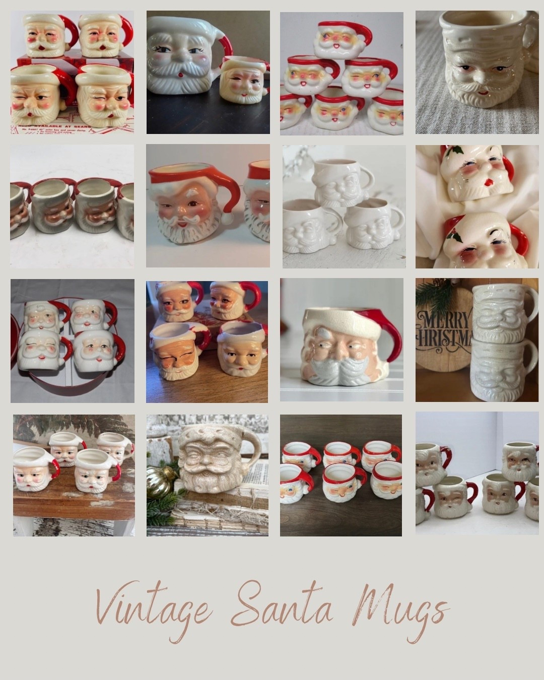 Check out these Santa mugs!! I just love decorating with them at this time of the year!!  These are vintage so they won’t last long  

#farmhousechristmas #santamugs militarywife #christmasdecorating #vintagechristmas

#LTKGiftGuide #LTKSeasonal #LTKHoliday