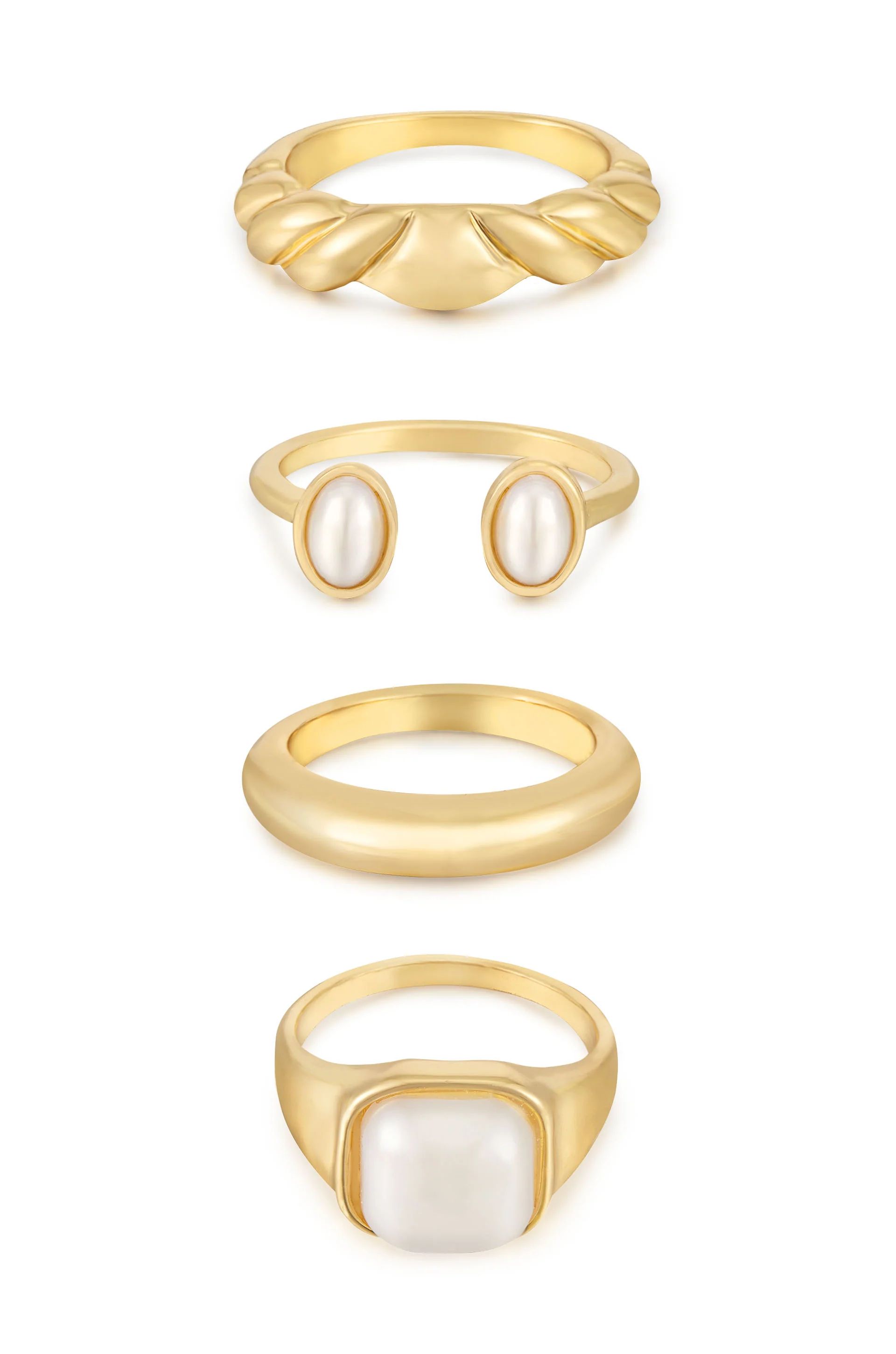Ultimate Babe 18k Gold Plated Ring Set | Ettika