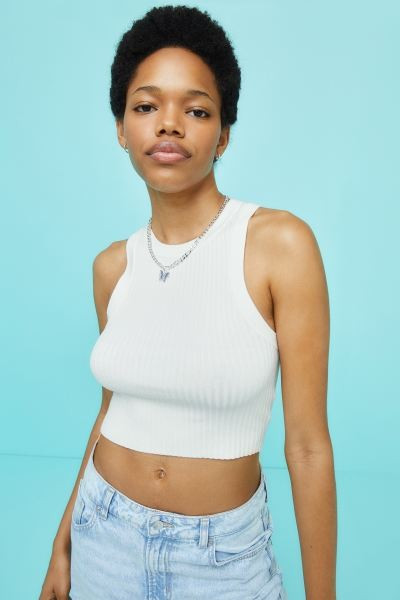 Rib-knit Sweater Vest | H&M (US + CA)