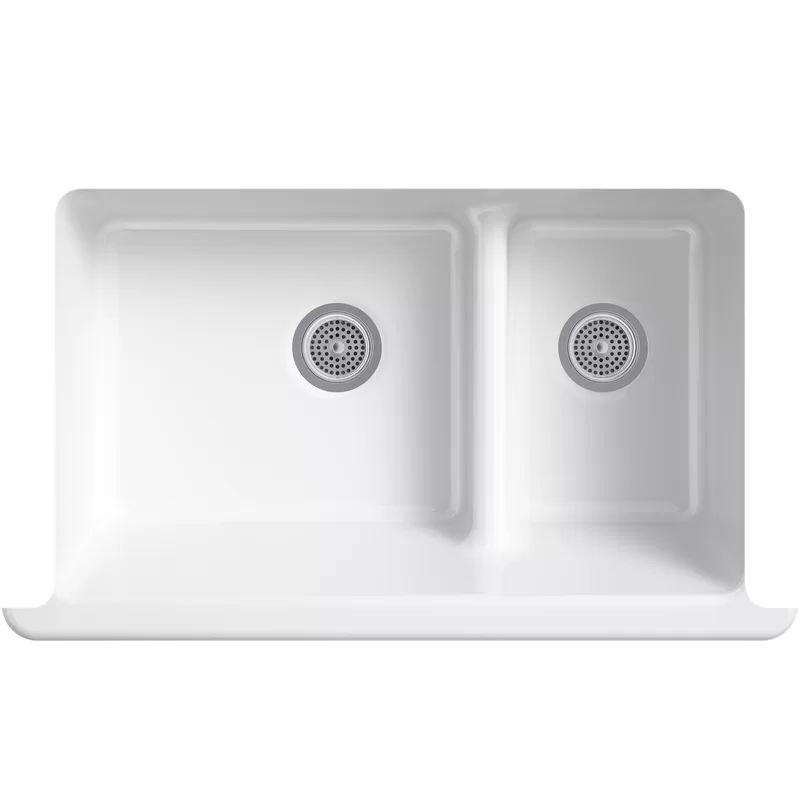 Whitehaven® 36" L x 22" W Double Basin Farmhouse Kitchen Sink | Wayfair North America