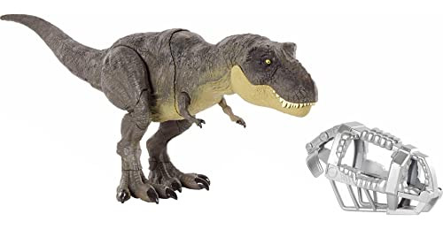 Jurassic World Stomp ‘N Escape Tyrannosaurus Rex Figure Camp Cretaceous Dinosaur Escape Toy with Sto | Amazon (US)