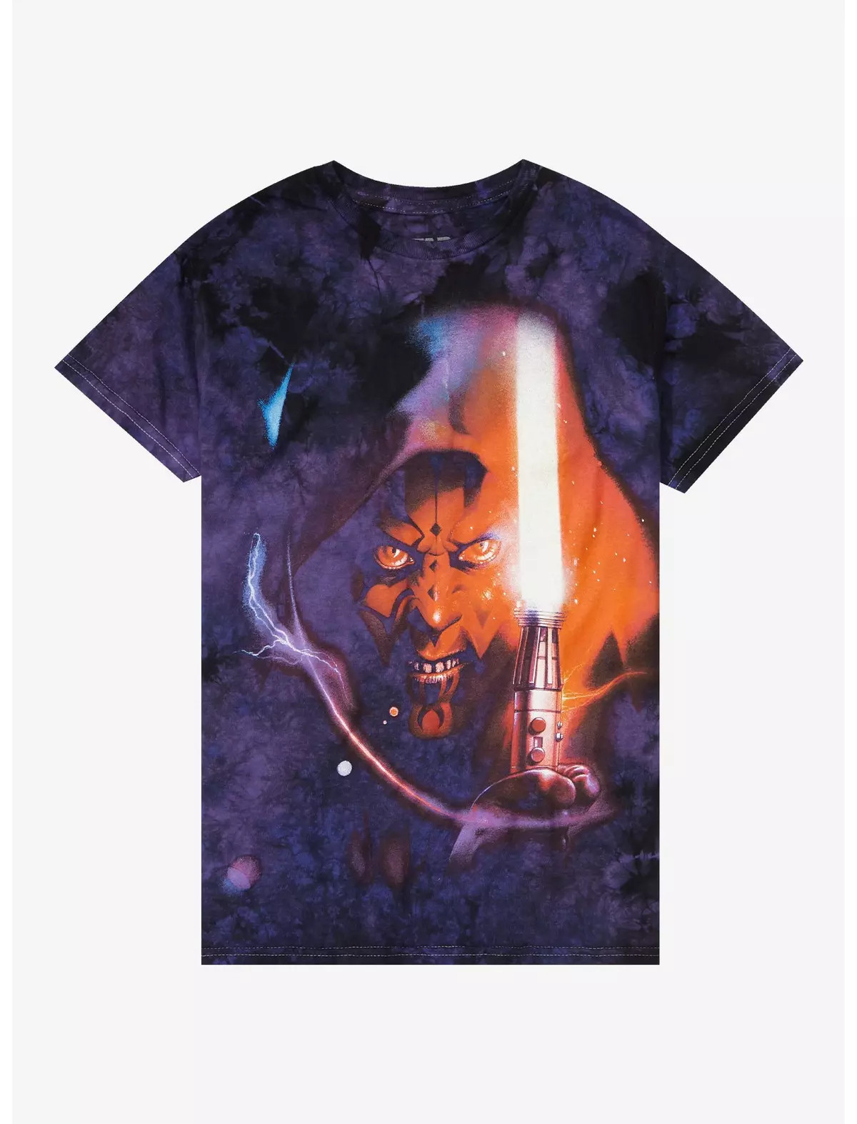 Star Wars Darth Maul Tie-Dye Boyfriend Fit Girls T-Shirt | Hot Topic