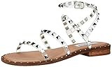Steve Madden womens Travel Flat Sandal, Clear, 6.5 US | Amazon (US)