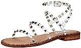 Steve Madden Women's Travel Flat Sandal, Clear, 7 | Amazon (US)