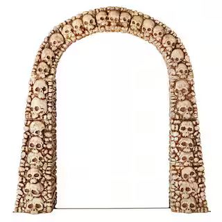 Home Accents Holiday 7.5 ft. Skull and Bones Archway 23PA90005 - The Home Depot | The Home Depot